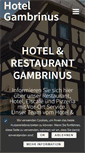 Mobile Screenshot of gambrinus-hotel.de